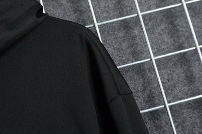 New Men's Hoodies Sweatshirt Autumn Casual Techwear Hip Hop Harajuku Hoodie Men Ribbons Patchwork Japanese Streetwear Darkwear