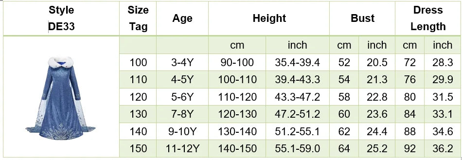 2025 Kid Elsa Anna Costume Girl Birthday Floral Dress Children Snow Queen Performance Fantasy Princess Evening Halloween Costume