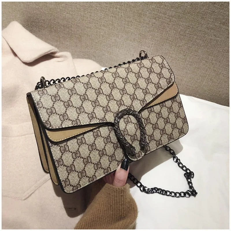 2025 New Trendy Fashion Dionysus Bag Vintage Print Mini Shoulder Crossbody Chain Bag for Women