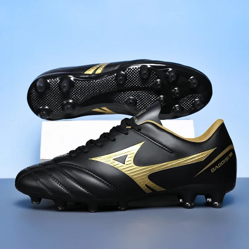 Men Football Boots Soccer Shoes Breathable Professional Turf Outdoor Non-slip Long Spikes Adult Ultralight Training Futsal