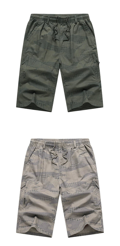 Big Size Men's Sports Casual Shorts Fashion Loose Straight Cargo Shorts Cotton Comfortable Beach Running Short Pants