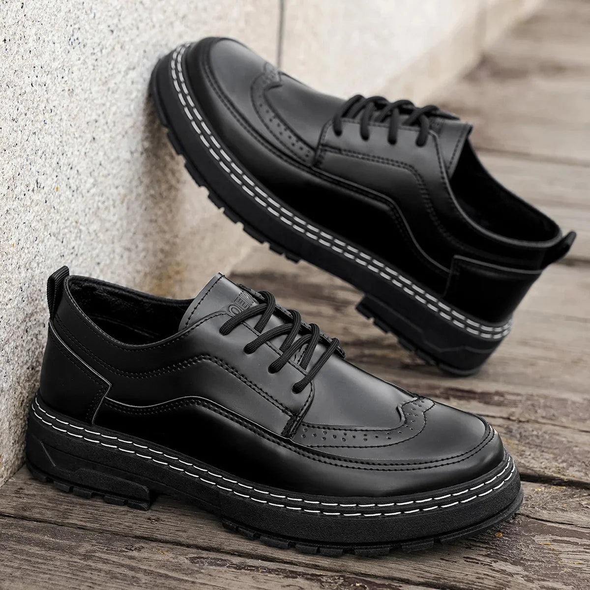 2026 men's new business casual sports shoes are versatile, comfortable, trendy, fashionable, plus size formal shoes, leather sho