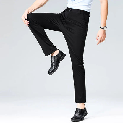 Mens Golf Pants with 4 Pockets Stretch Lightweight Quick Dry Breathable Slacks Casual Work Dress Pants for Men