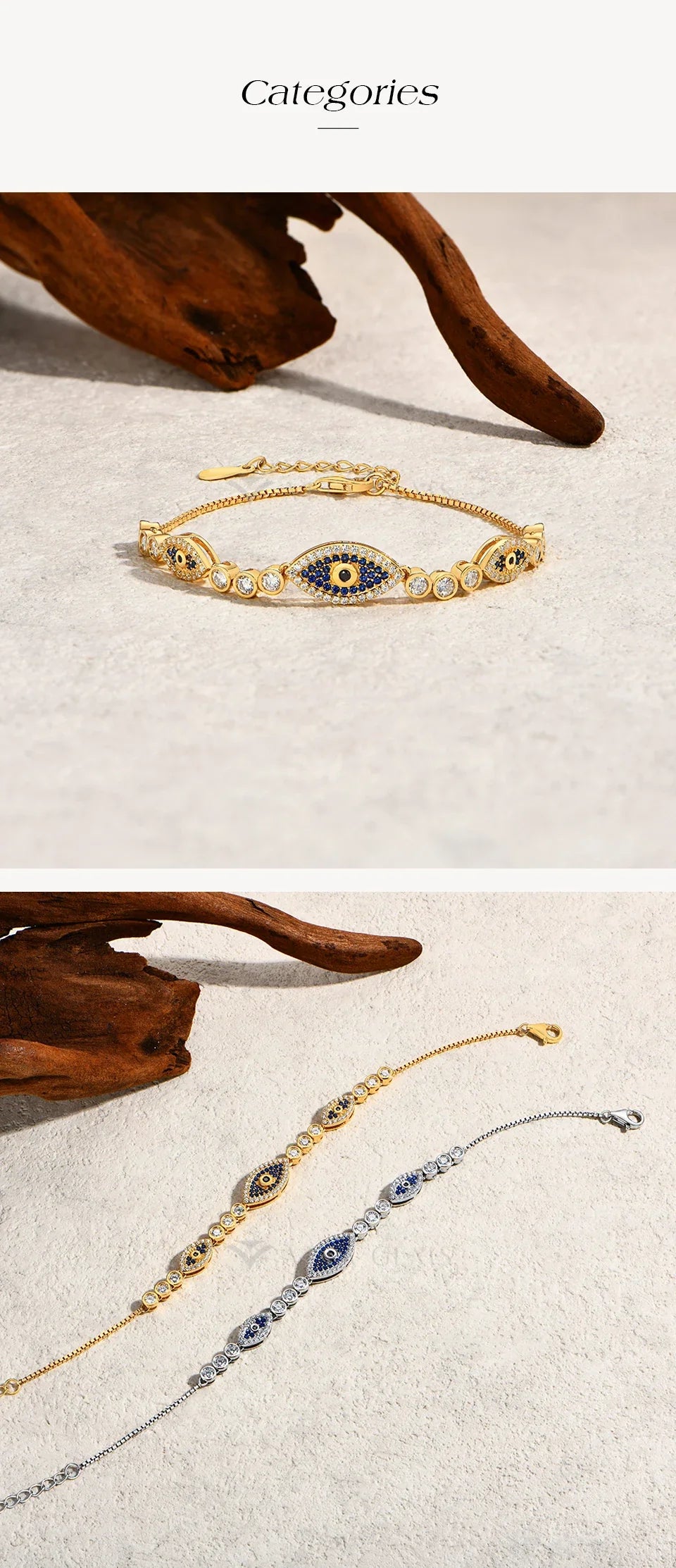 Charm Evil Eye Bracelet s925 Sterling Silver Laboratory Sapphire Adjustable Bracelets For Women Party Gift Fine Jewelry