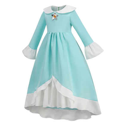 Rosalina Galaxy Princess Dress with Glowing Light Girls Game Role Play Princess Costume Halloween Rosalina Kids LED Light 10T