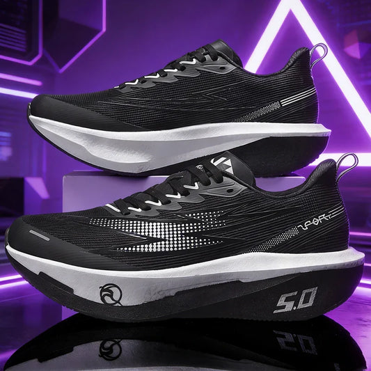 Running Shoes Men Sports Carbon Board Speciality Marathon Breathable Lightweight Women's Comfortable Athletic Nonskid Sneakers
