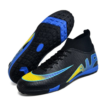 Men Professional Soccer Cleats FG/TF Football Boots Non Slip Breathable Training Shoes Outdoor Match Sneakers Grass Turf Sports