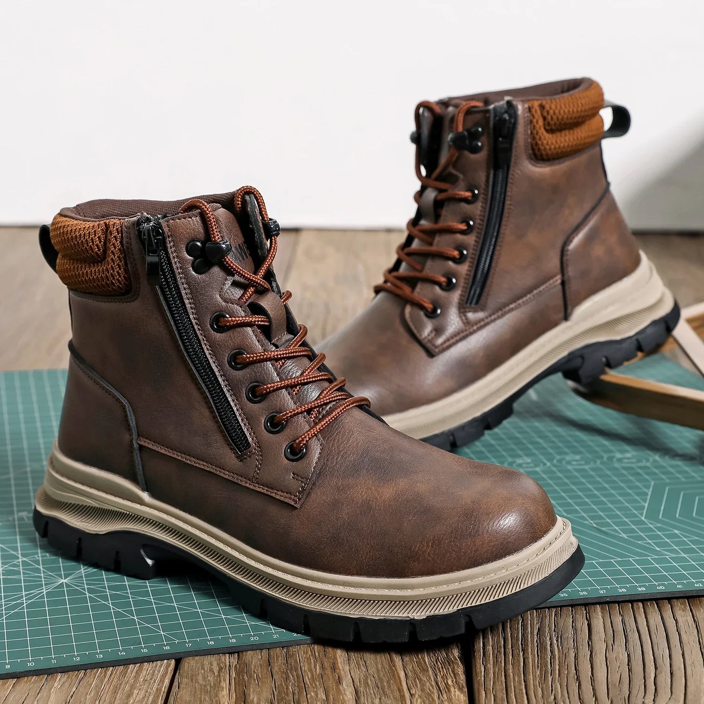 Waterproof Safety Shoes Comfort Men for Work Steel Toe Industrial Boots Man Protection Kevlar insoles Platform Boots