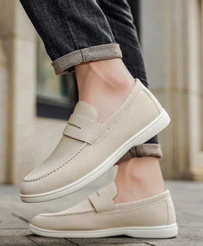 New British style breathable men's loafers fashion youth casual single shoes driving shoes
