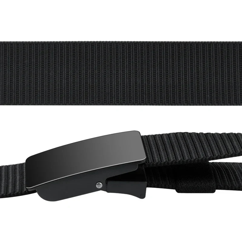 Unisex Canvas Belt Tweed Plaid Casual Polyester Four Seasons Universal Double Color Tweed Plaid Polyester Leisure Belt