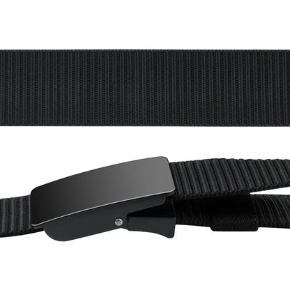 Unisex Canvas Belt Tweed Plaid Casual Polyester Four Seasons Universal Double Color Tweed Plaid Polyester Leisure Belt