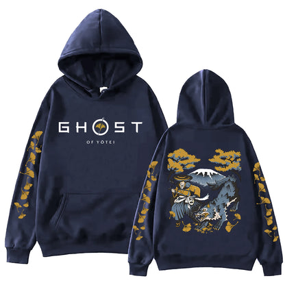 Moletom Masculino e Feminino Ghost of Yotei 2025 Moletom Masculino Feminino Harajuku Game Merch Pullover Tops Presente