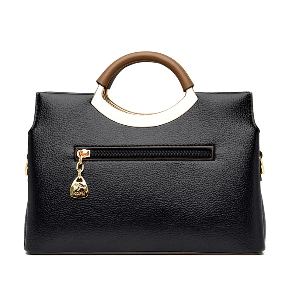 Luxury Designer Crossbody Bag for Women 2024 Brand 3 Layers Handbag Purse Female Genuine High Quality Leather Shoulder Totes Sac