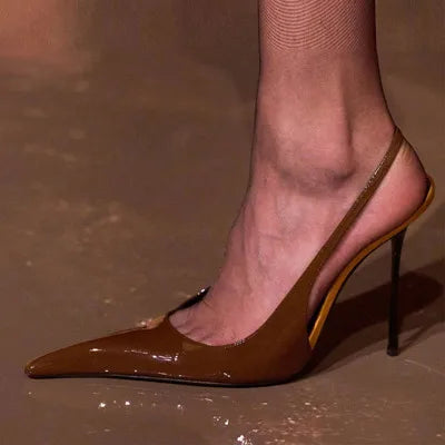 European American Women High Heeled Shoes Woman's Strange Heels Stiletto Summer Sandals Sexy Ladies Shallow Wedding Dance Pumps