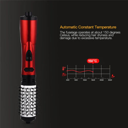 2-in-1 professional automatic rotating hair dryer curler Comb Hot air brush ion multi-functional styling tool