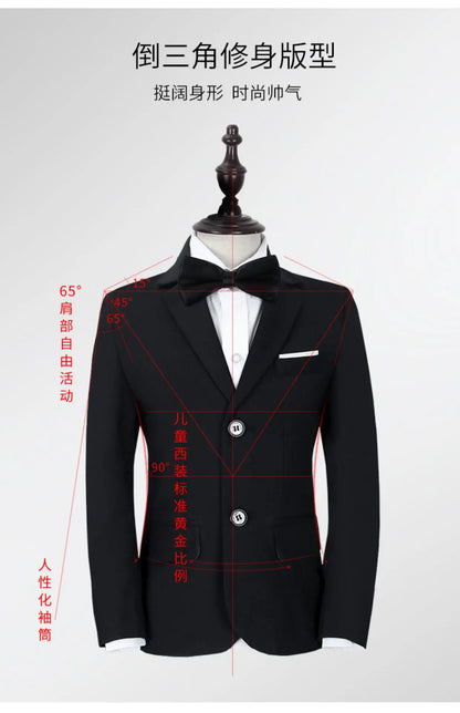 Spring Autumn Children Boy Wedding Suit Teenager Kids Formal Elegant Suits For Boy 1-14 Years Boys Suits Teens Suits Outfit Set