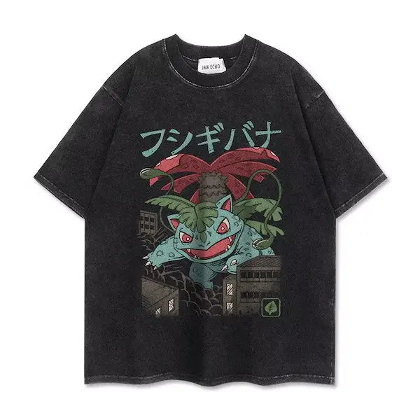 Graphic T-shirt Man Women Vintage Washed Short Sleeve Tee Casual Top Y2k Summer 2026 Fashion Loose Cotton Tee