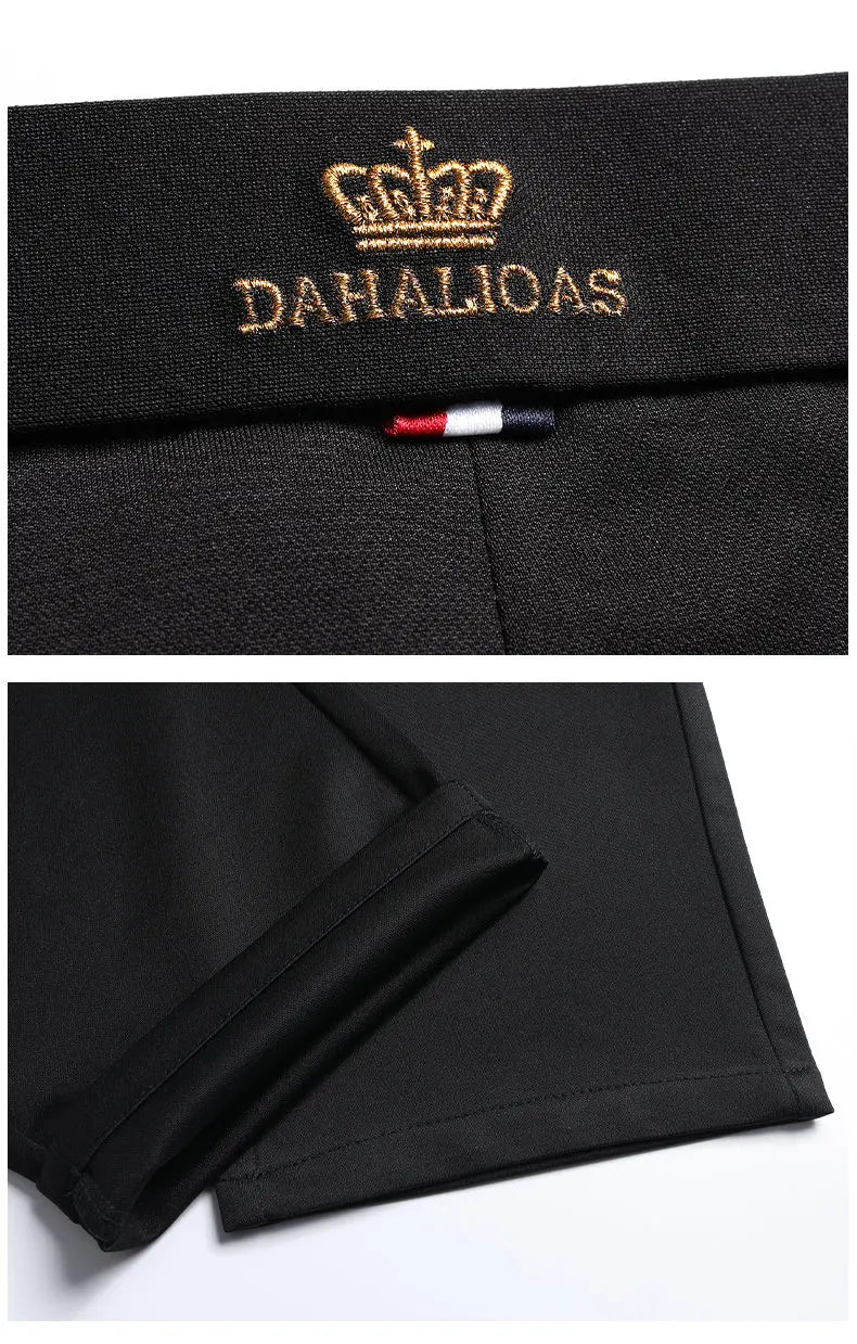 1-Pack Men's Professional Straight-Leg Stretch Formal Pants Non-Iron Comfortable Business Slacks Wrinkle-Resistant Loose Fit