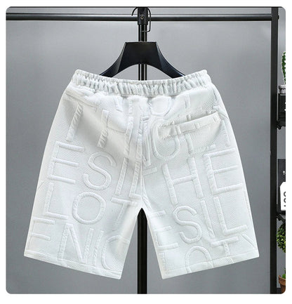 New Fashion knitted Shorts Men Comfortable Elastic Waist Clothing Male Breathable Short Trousers plus size