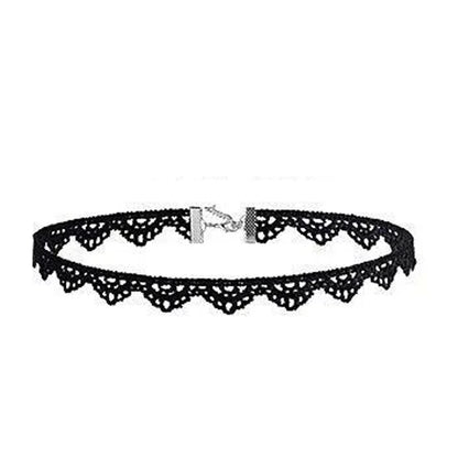 Punk Black Sexy Lace Chokers Necklace For Women Fashion Retro Clavicle Chain Halloween Collar Choker Steampunk Gifts