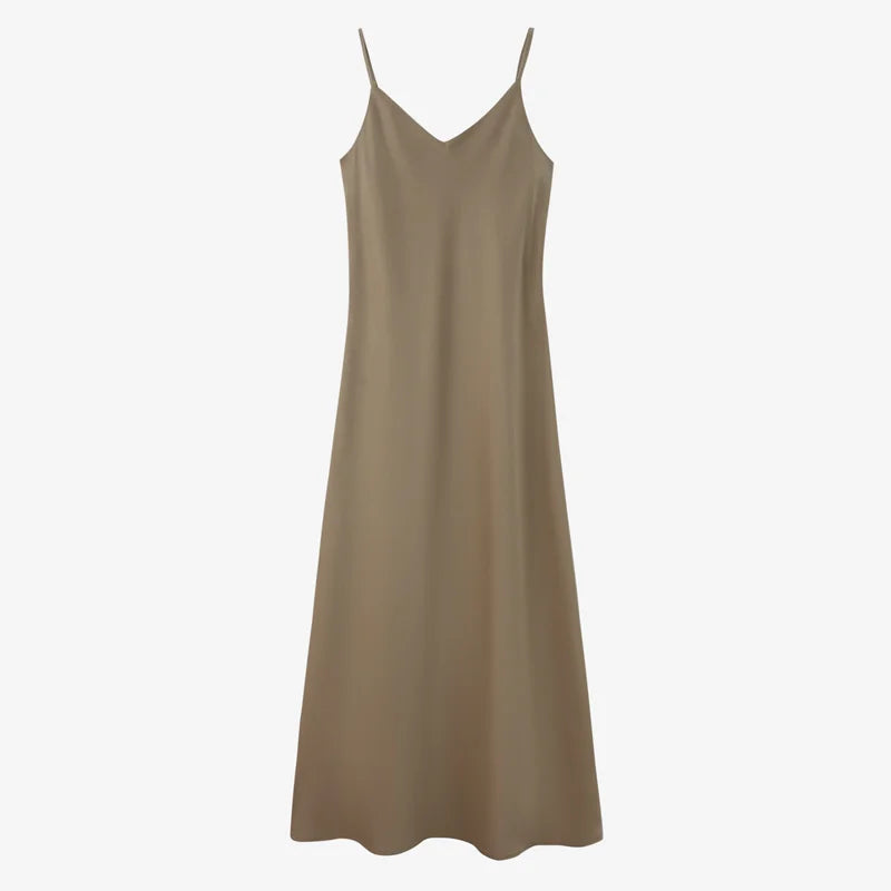 woman clothes thicken ribbing closed-fit wrap tops + Satin Adjustable straps dress (ship out in 1 day)