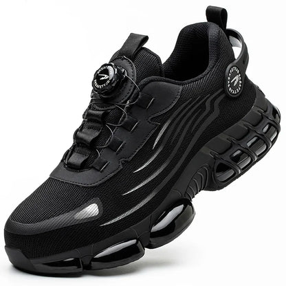Small Size Rotary Buckle Work Safety Shoes For Men Air Soft Sole Lightweight Protective Work Sneakers Men and Women Shoes