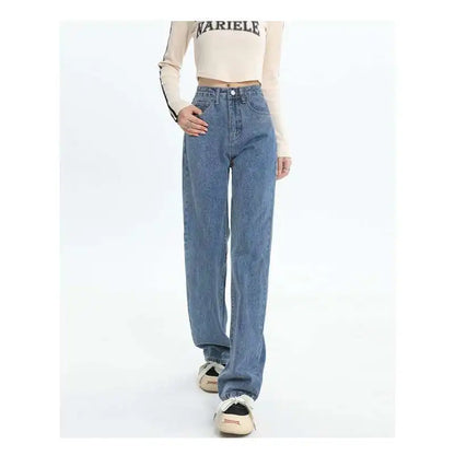 High Waist Female Fashion Denim Trousers