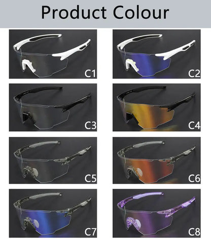 Photochromic Polarized Cycling Glasses Men Women Bike Glasses UV400 Eyewear Sunglasses HikingMTB Road Bicycle Goggles