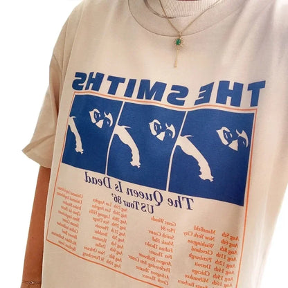 Camisetas The Smiths Tops Tees Retrô Feminina Pop Indie Punk Rock Banda Morrissey Nova Camiseta Masculina