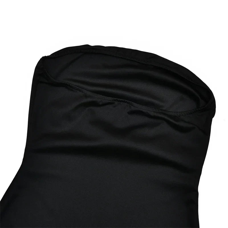 Lace Backless Sexy Mini Dress Women Gown Elegant See Through Turtleneck Sleeveless Bodycon Club Party Dresses Female