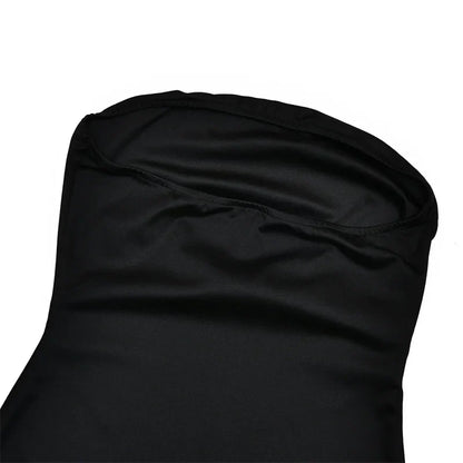 Lace Backless Sexy Mini Dress Women Gown Elegant See Through Turtleneck Sleeveless Bodycon Club Party Dresses Female
