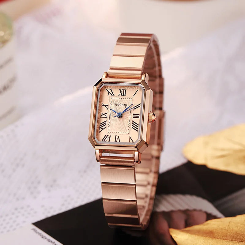 Luxury Women Quartz Watch Casual Fashion  Stainless Steel Strap Wristwatch Relojes Para Mujer Ladies Gifts