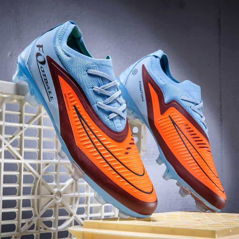 New Men Football Boots Ankle Professional Non-Slip TF/FG Soccer Shoes Boys Sneakers Match Comfortable Sports Shoes Unisex