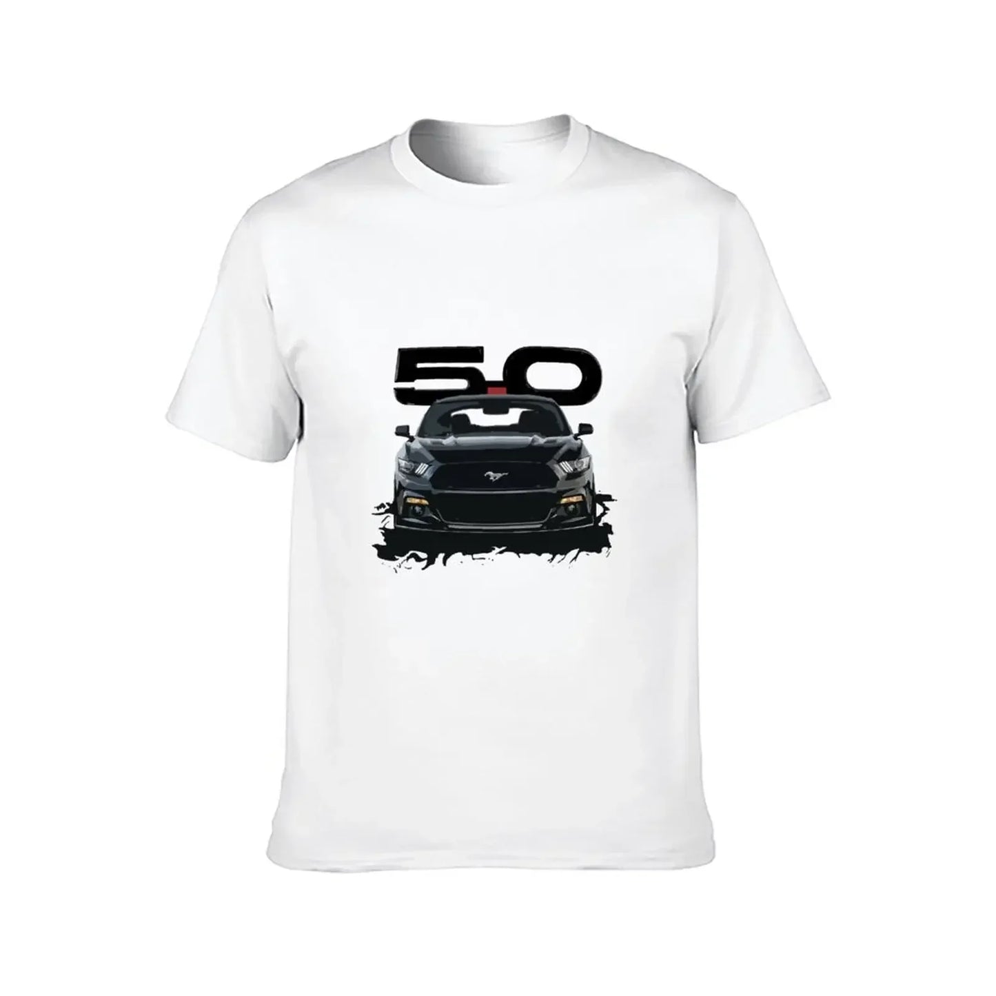 Black Mustang S550 T-Shirt for a boy hippie clothes vintage plain t shirts men