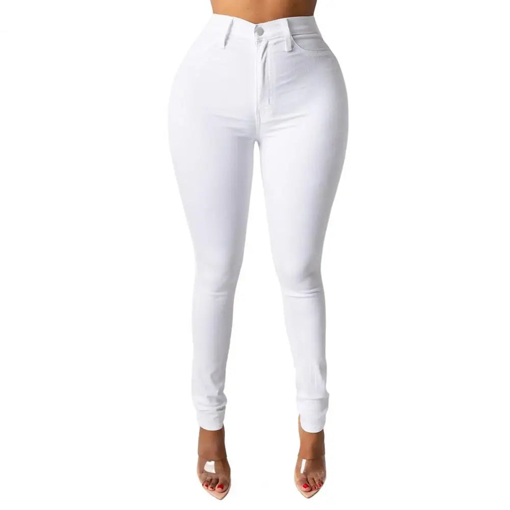 High Waist Women's Skinny Fit Denim Jeans