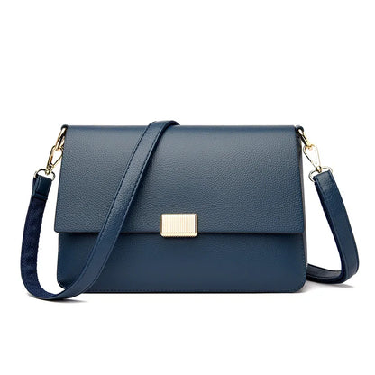 2025 New Trend Fashion Message Geniune Leather Girls Crossbody Women Shoulder Bags Big Size Capacity Multifunction Shopping Lady