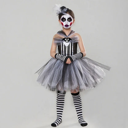 Kids Girls Tutu Dresss Halloween Cosplay Costume Carnival Party Boy Costume Witch Fancy Clothes Halloween Gifts for Children