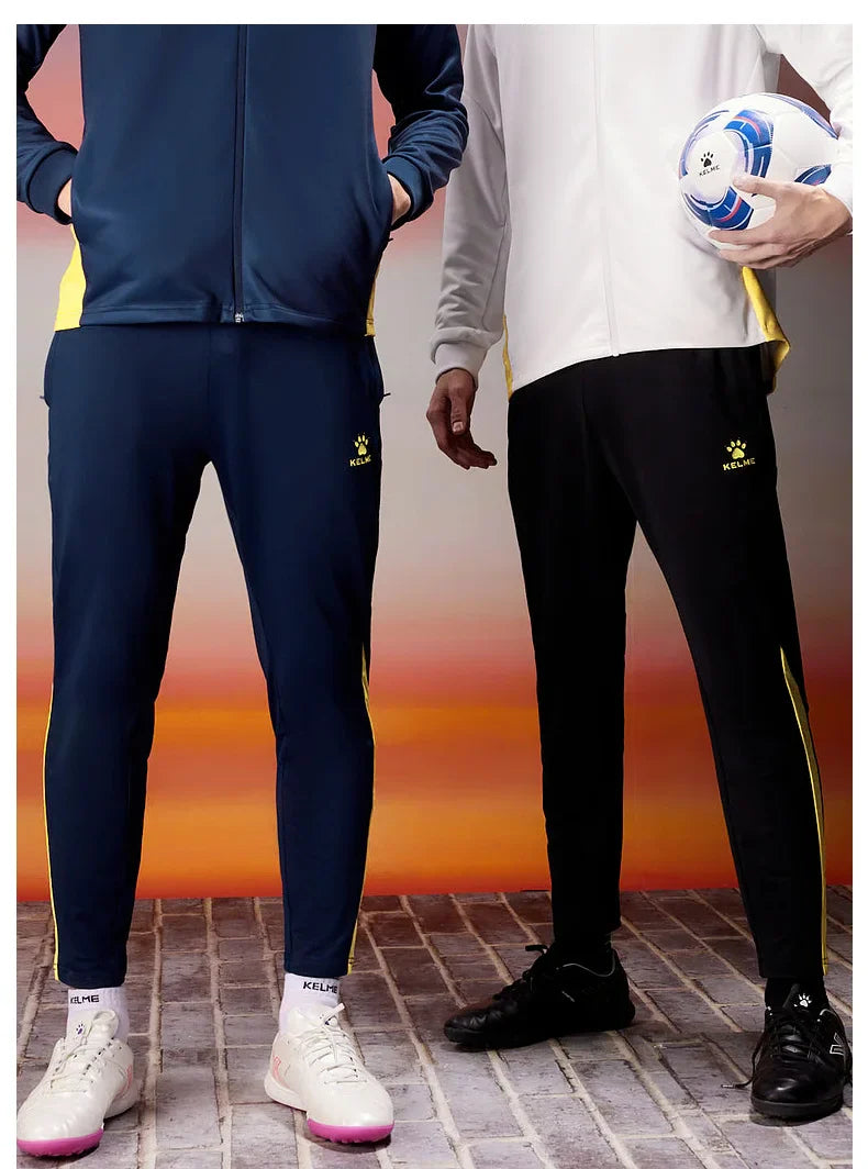 Football Training Leggings 2024 Spring Summer Breathable Elastic Sports Pants Football Competition Jogging Pants