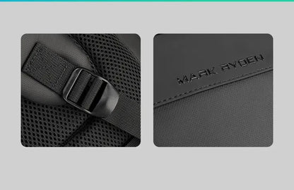 Multi Layers Men's Backpack Fits 15.6inch Laptop Water Repellent Backpacks for Students