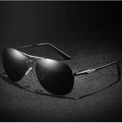 Luxury Pilot Polarized Sunglasses Men Women Driving Fishing Retro Sun Glasses Brand Designer Male Metal Sunglasses For Man UV400