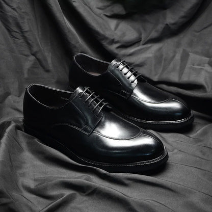 Luxury Handmade Wedding Party Men's Dress Shoes Cow Genuine Leather Lace-up Oxfords Derby Formal Business Social Male Footwear
