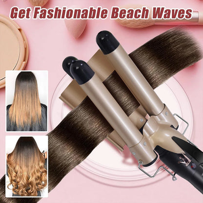 25MM Curling Iron Egg-Shaped Salon Professional Constant Temperature Hair Protection Negative Ion Big Wave