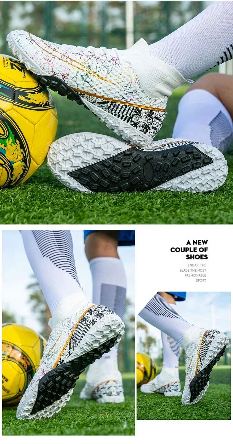 Refreshing Breathable Feet Children's Non-slip Fashion Casual Sports Shoe Youth Soccer Shoes Indoor Outdoor Grass Training Shoes