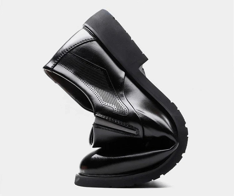 Designer Leather Shoes for Men Spring Autumn Business Casual Shoes Male Fashion Solid Color Wedding Shoe Man