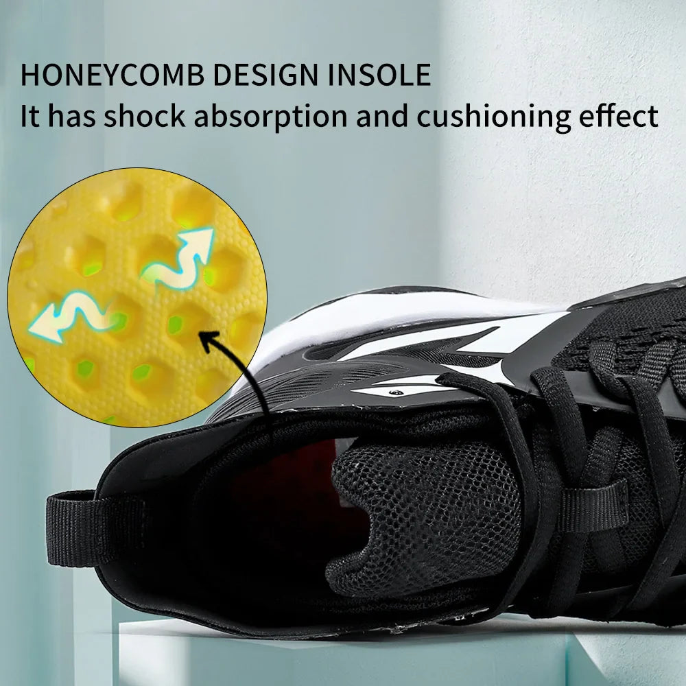 Kids Basketball Shoes Sneakers Durable  Non-Slip Running Shoes Secure for Little Kids Big Kids and
