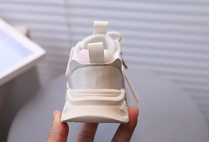 Girl Child Sport Shoe 2026 Spring Mesh Breathable Toddlers School Running Sneakers Fashion Non-slip Kids Boys Basketball Shoes