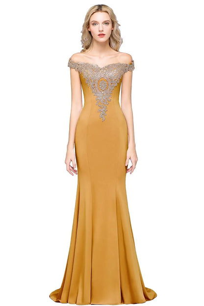 Gold Rose Lace Mermaid Prom Dresses For Women Burgundy Long Sexy Open Back Cap Sleeve Elegant Evening Party Gown Vestido de Gala