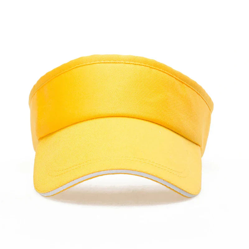 Empty Top Visor Cap Women Sunscreen Hats Man Cotton Snapback Cap Adjustable For Running Tennis Golf Unisex