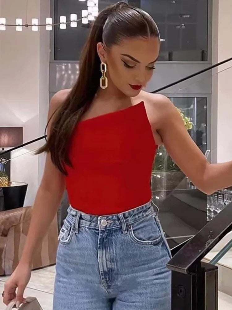 Stylish Women Elegant Cropped Tank Tops 2023 Summer Fashion Ladies Vintage Chic Slim Black Top Party Girls Sexy Tanks