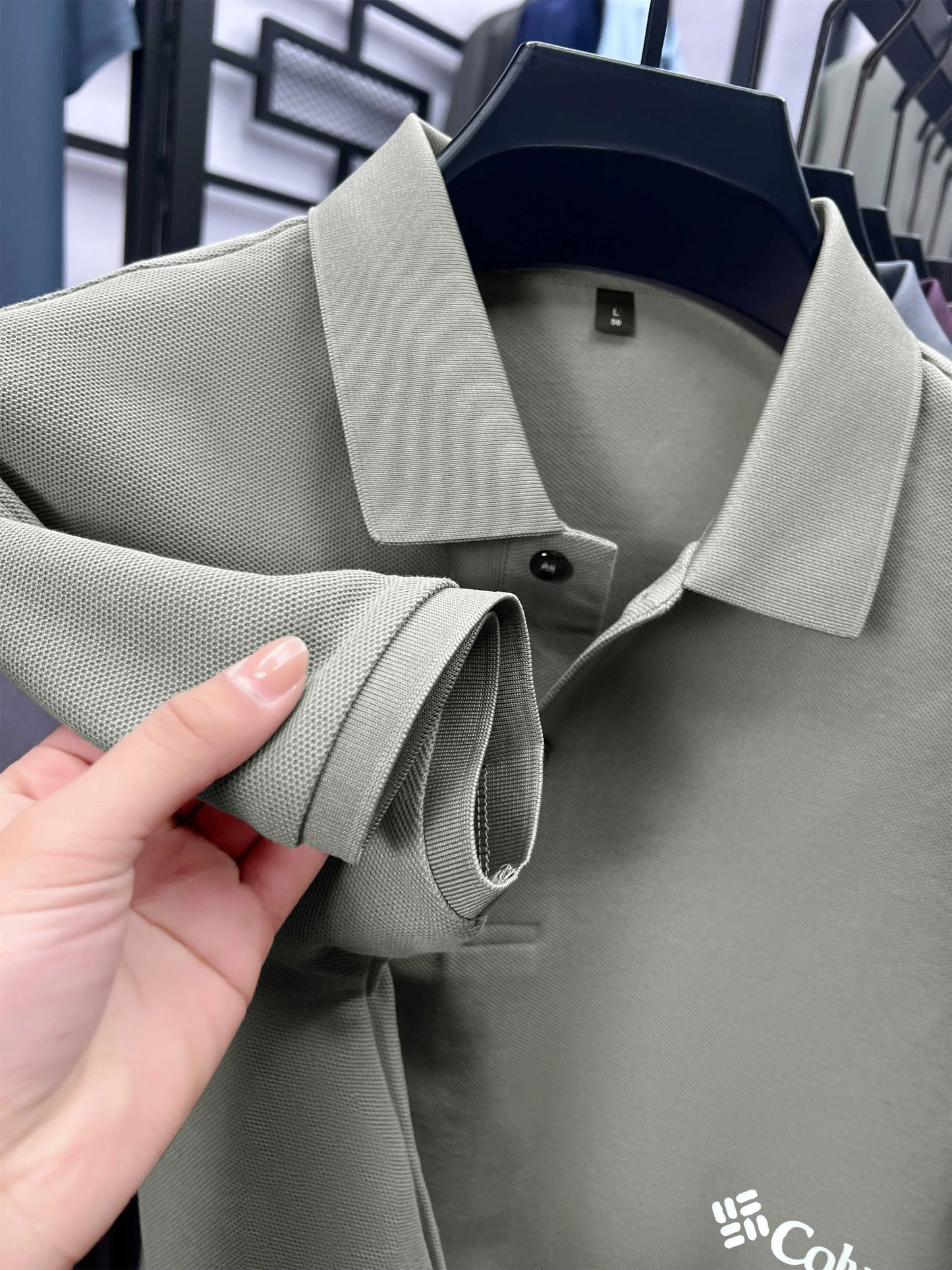 Cotton100% Men's Summer Luxury High Quality Short Sleeves Polo Shirt Letter Printing 25colors Brand T-Shirt Business Men's Wear